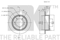 203042NK_диск тормозной задний! Mitsubishi Space Runner 2.0/2.4GDi 99