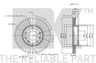 203245nk диск тормозной передний. mazda 6 1.8-2.3/2.0di 02