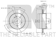 Диск тормозной MERCEDES W163 230-430 98-08.00 задний D=285мм.