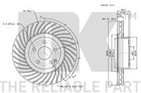 Диск тормозной MERCEDES W211 280-500 02-/C219 280-500 04- передний вент.D=330мм.