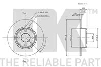 Диск тормозной ALFA ROMEO 164/FIAT BRAVO/CROMA/MULTIPLA/STILO задний