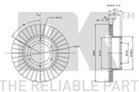 Диск тормозной передний (289x20mm) / TOYOTA 4 Runner,Hilux-V/VI 87~05