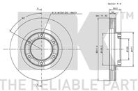 Диск тормозной TOYOTA LAND CRUISER (J80) 4.2-4.5 90-97 передний вент.D=311мм.