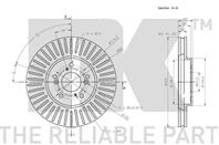 Диск тормозной передний (300x28mm) / HONDA Accord-VII (Универсал) 03~08