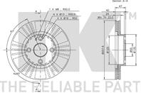 203235NK_диск тормозной передний! Mazda 323 1.9-2