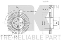 204582nk диск тормозной передний. toyota corolla 1.4-1.8 01