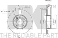 204766NK_диск тормозной передний! VW T4 96&gt