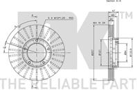 Диск тормозной передний (255x25mm) / toyota hiace,hilux 79~05