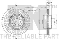 204831NK_диск тормозной передний! Volvo 940/960 2