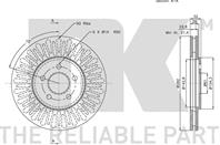 209315NK_диск тормозной передний! Chrysler Sebrin