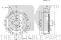 253614nk барабан тормозной. opel astra 1.4-1.7d 98 t2500001