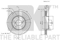 204578nk диск тормозной передний. toyota rav 4 all 00