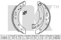 Барабанные тормозные колодки задние 2719691 от фирмы NK