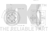 Барабан тормозной задний (180x37,5mm) / NISSAN 100NX,Almera-I,Sunny-III 90~00