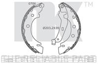 Колодки торм.бар.RENAULT KANGOO/NISSAN KUBISTAR 97-