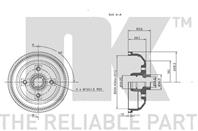 253611nk_барабан тормозной! opel corsa/tigra 1.0-