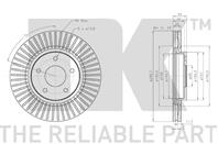 Диск тормозной передний с антикорозийным покрытием (296x26mm) / NISSAN Juke,Tiid