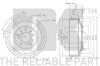 269906nk барабан тормозной. citroen c25/jumper  fiat ducato  peugeot boxer/j5 81