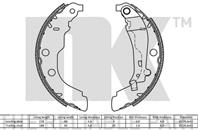 Барабанные тормозные колодки 2737582 от компании NK