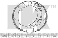 Барабанные тормозные колодки 2734746 от производителя NK