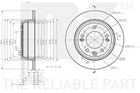 Диск тормозной задний с антикорозийным покрытием (262x10mm) / HYUNDAI Elantra,So