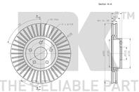 Диск тормозной передний с антикорозийным покрытием (300x28mm)