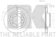 Диск тормозной передний с антикорозийным покрытием (338x32mm) / LEXUS GX,TOYOTA Land Cruiser Prado 0