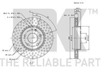 203373NK_диск тормозной передний! MB W245 2.0/1.8