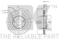 Диск тормозной передний с антикорозийным покрытием (293x24mm) / CITROEN C-Crosse