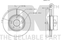 Диск тормозной передний с антикорозийным покрытием (300x28mm) / HYUNDAI i40, ix35, NF,Sonata,Tucson,