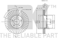 Диск тормозной передний с антикорозийным покрытием (275x25mm) / FORD C-Max,Focus