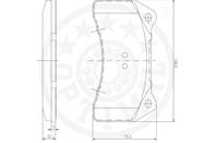 Колодки тормозные дисковые передние 12520 от фирмы OPTIMAL