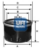 UFI Фильтр масляный