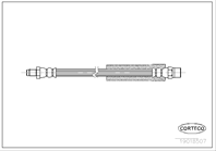 19018507_шланг тормозной задний! Volvo 740-960  B