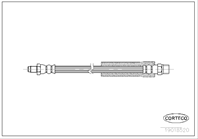 Corteco тормозные шланги 243 audi