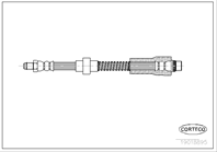 CORTECO Тормозной шланг 500 Peugeot 306 05/93-04/2002