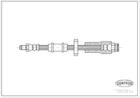 Corteco тормозные шланги 458 alfaromeo/peugeot/fiat/citroen