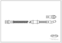 Шланг тормозной Fr L VAZ Niva 471мм