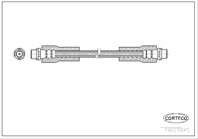 19025845_шланг тормозной передний! Audi A4/A6  VW