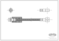 Corteco тормозные шланги 337 ford