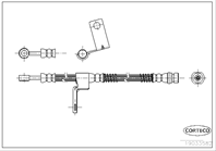 Шланг тормозной Fr L 475мм Hyundai Getz 02-09