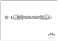 Corteco тормозной шланг  передний 360 audi a8  vw passat 94-2005