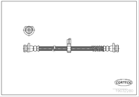 Тормозной шланг задний (270mm)