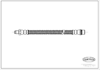 Corteco тормозной шланг