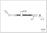 Corteco тормозной шланг ford escort fr/rh