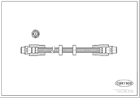 Шланг тормозной audi: a6 2.0 tdi/2.0 tfsi/2.4/2.4