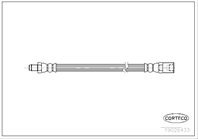 CORTECO Тормозной шланг передний 470 Iveco Daily 01/2001-
