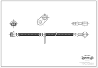 Тормозной шланг передний L [475mm]