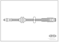 Шланг тормозной alfa romeo: 159 1.9 jtdm 16v/1.9 j