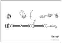 Шланг тормозной Re R/L TO Avensis 97-